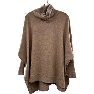 Cherish Women's Cowl Neck Pullover Sweater Tan Size XS/S Oversized Soft